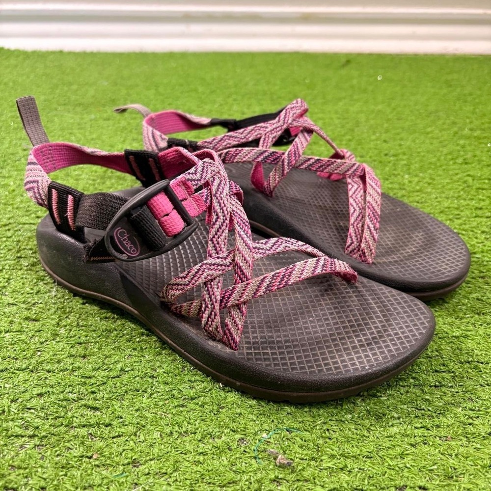 Chaco ZX/1 Pink Strappy Hiking Sandals Outdoors Kids/Junior Size 5 Women's 6/6.5